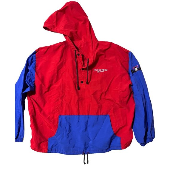 Curk Sports Jackets & Coats Firestone Racing Mens Vintage Pullover